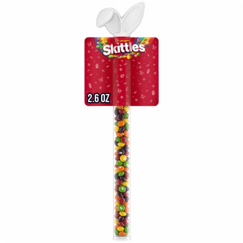 Skittles Original Chewy Easter Candy Bunny Easter Basket Cane Perspective: front