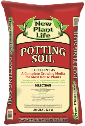 New Plant Life Potting Soil Perspective: front