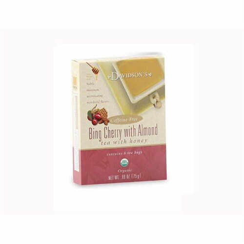 Davidson Organic Tea 2039 Bing Cherry With Almond Tea- Box of 8 Perspective: front