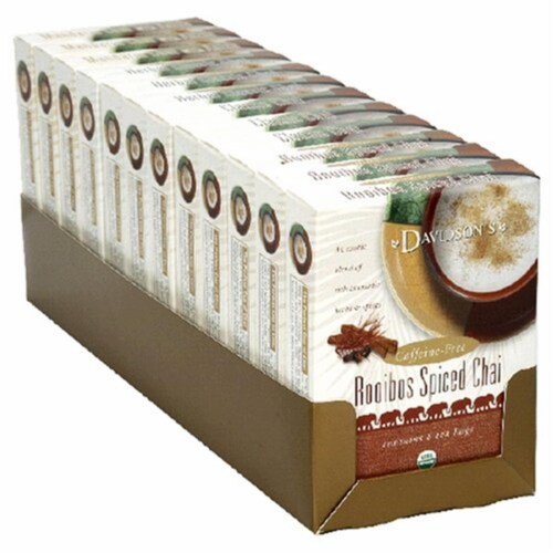 Davidson Organic Tea 2160 Assorted Chai Tea- Box of 8 Perspective: front