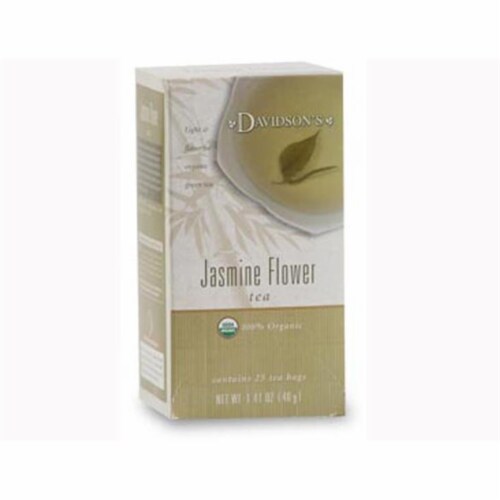 Davidson Organic Tea 2534 Jasmine Flower Tea- Box of 25 Tea Bags Perspective: front