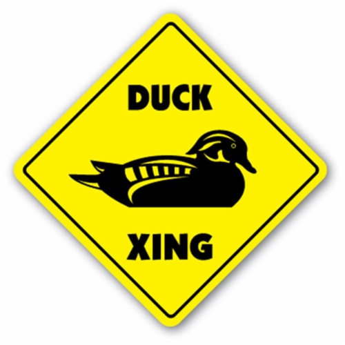 SignMission  12 x 12 in. Duck Crossing Sign Perspective: front