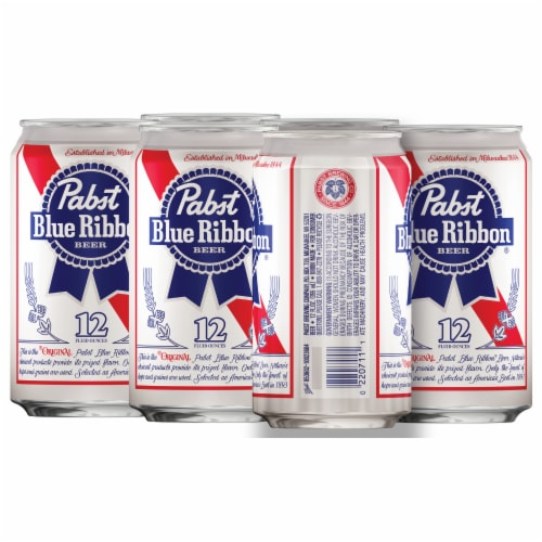Pabst Blue Ribbon Beer, 6 cans / 12 fl oz - Baker's