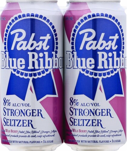 Pabst Blue Ribbon Wild Berry Stronger Seltzer Perspective: front