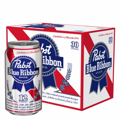 Pabst Blue Ribbon Beer Perspective: front