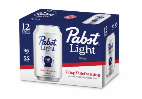 Pabst Light Beer American Lager Domestic Beer Perspective: front