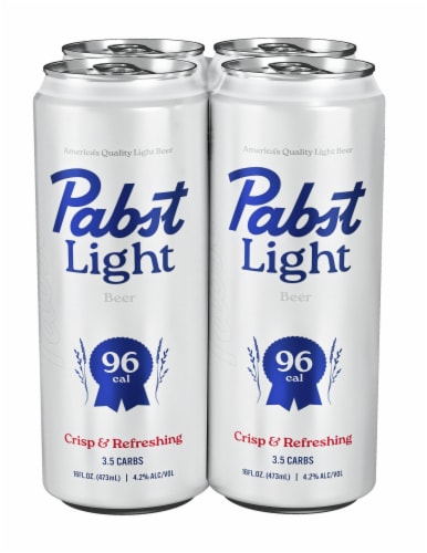 Pabst Light Beer American Lager Domestic Beer Perspective: front