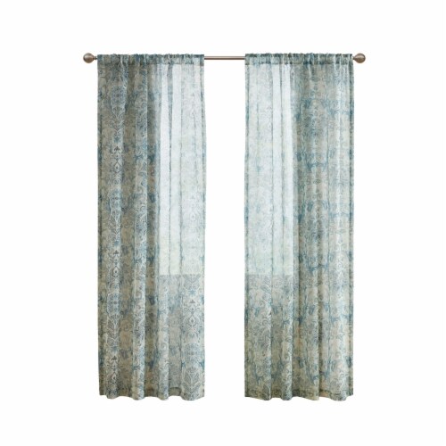 Urban Habitat Nicholas MP Sheer Curtains - Sage Perspective: front