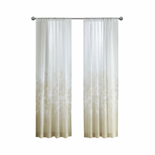 Urban Habitat Kimball Curtains - Taupe Perspective: front
