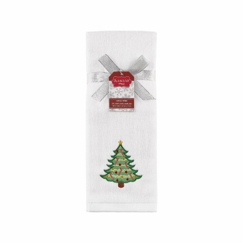 JLA Home Christmas Tree Hand Towel Perspective: front