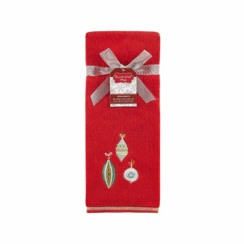 JLA Home Holiday Ornament Hand Towel Perspective: front