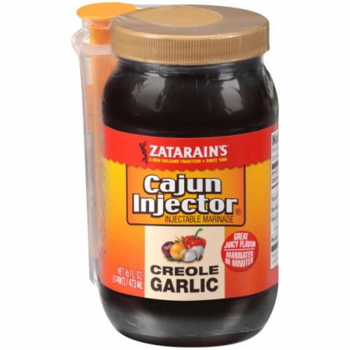 Zatarain's® Cajun Injector Creole Garlic Injectable Marinade Perspective: front