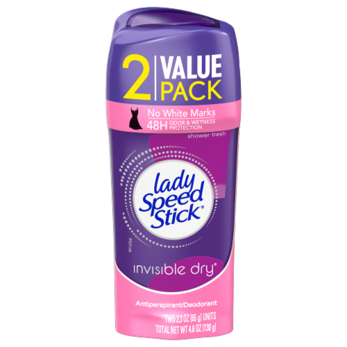 Lady Speed Stick® Shower Fresh Invisible Dry® Antiperspirant/Deodorant Value Pack Perspective: front