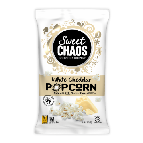 Sweet Chaos® White Cheddar Popcorn Perspective: front