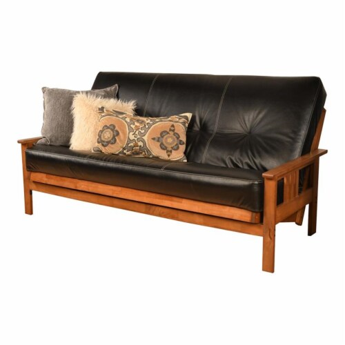 Kodiak Furniture Monterey Barbados Futon with Black Faux Leather