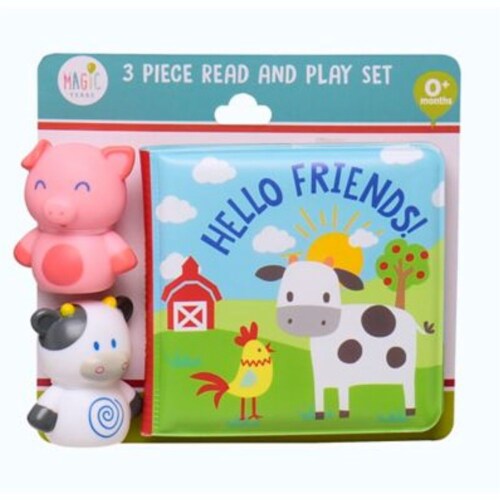 Magic Years® 3-Piece Pig & Cow Bath Set Perspective: front