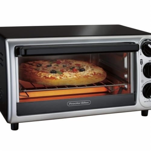Hamilton Beach 31122 9 in. Modern Pizza Toaster Oven, Black Perspective: front