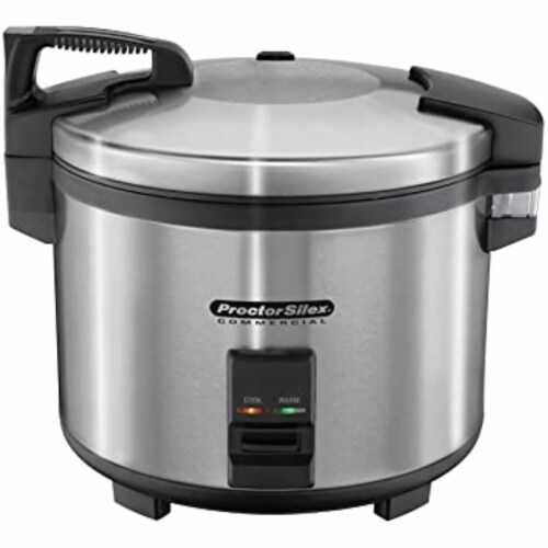 Hamilton Beach Proctor Silex Commercial 37560R Rice Cooker/Warmer, 1 Year Warranty Perspective: front