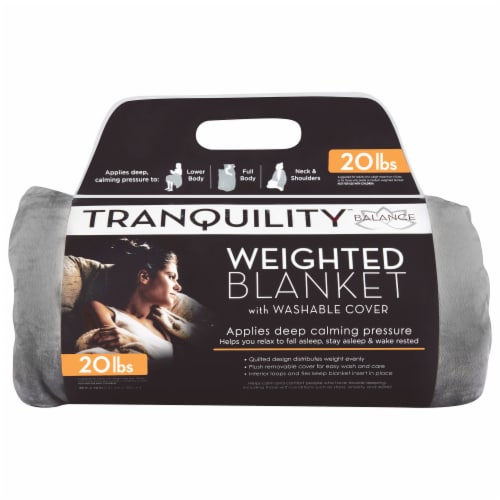 Tranquility Adult Weighted Blanket Gray, 20 lb QFC