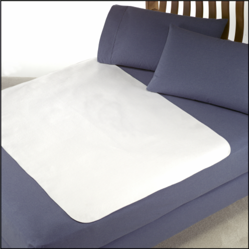 Rest Right Waterproof Plush Underpad - White Perspective: front