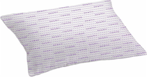 Rest Right Microfiber Extra-Firm Pillow with Purple Cord - White