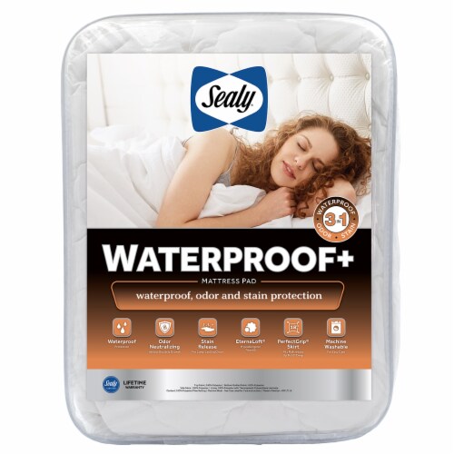 Sealy Waterproof Plus + Mattress Pad - Twin Perspective: front