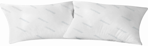 Microfiber Pillow Protector - 2 pk - White Perspective: front