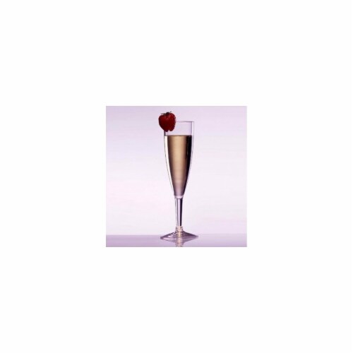 Prodyne AF-6 Prima Acrylic 6 oz Champagne Flute - Pack of 24 Perspective: front