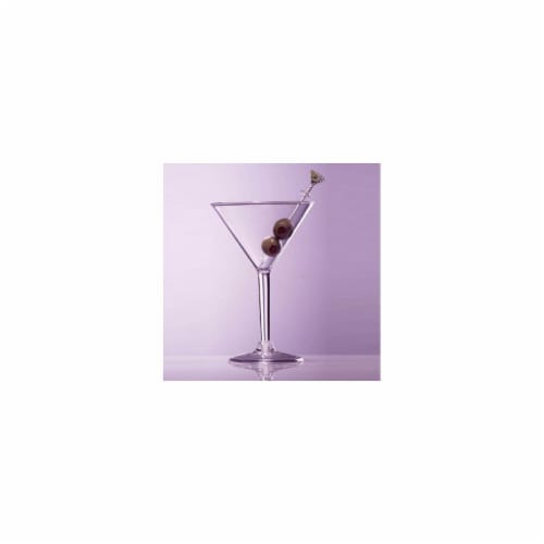 Prodyne AF-8 Prima Acrylic 8 oz Martini Glass - Pack of 24 Perspective: front