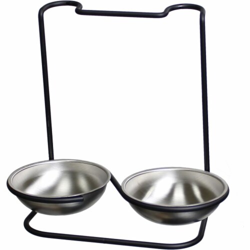 Prodyne Stainless Steel Double Spoon Rest Perspective: front