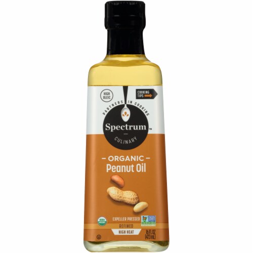 Spectrum Organic Refined Peanut Oil Perspective: front