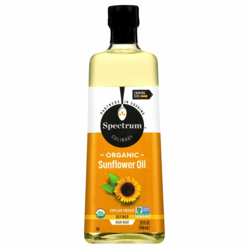 Spectrum™ Culinary Organic Refined High Heat Sunflower Oil Perspective: front