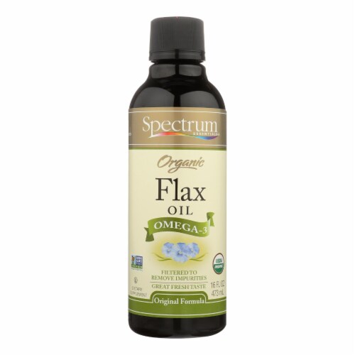 Spectrum Essentials Organic Flax Oil Perspective: front