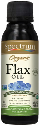 Spectrum Essentials® Organic Flax Oil Perspective: front