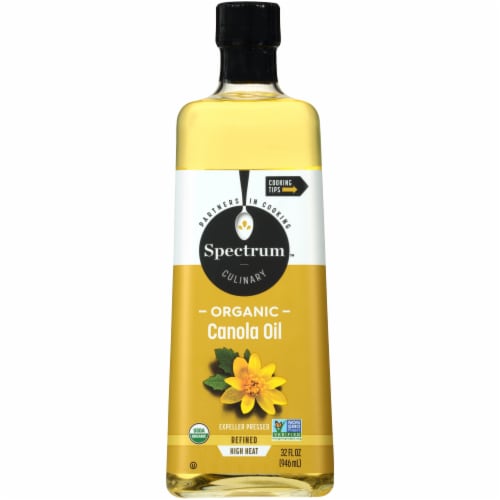 Spectrum Culinary Organic Canola Oil Perspective: front
