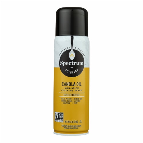 Spectrum Refined High Heat Canola Oil Cooking Spray Perspective: front