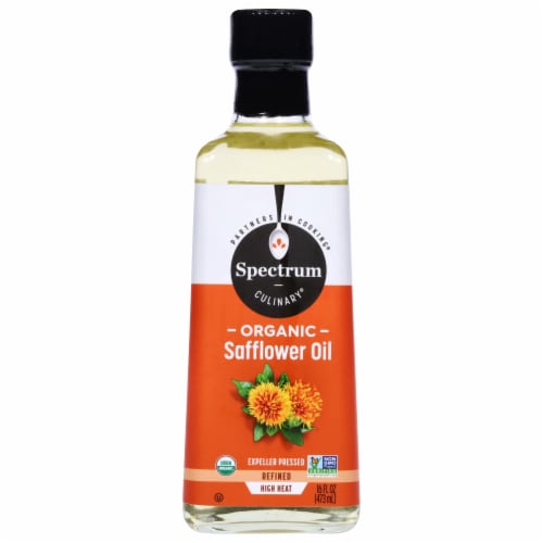 Spectrum Organic Refined High Heat Safflower Oil Perspective: front