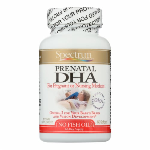Spectrum Essentials Prenatal DHA Softgels 580mg 60 Count Perspective: front