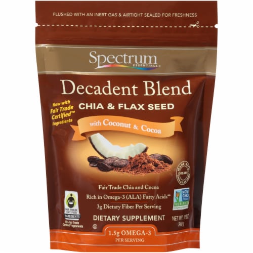 Spectrum Essentials® Decadent Blend Chia & Flax Seed Perspective: front