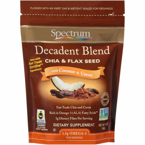 Spectrum Essentials® Decadent Blend Chia & Flax Seed Perspective: front