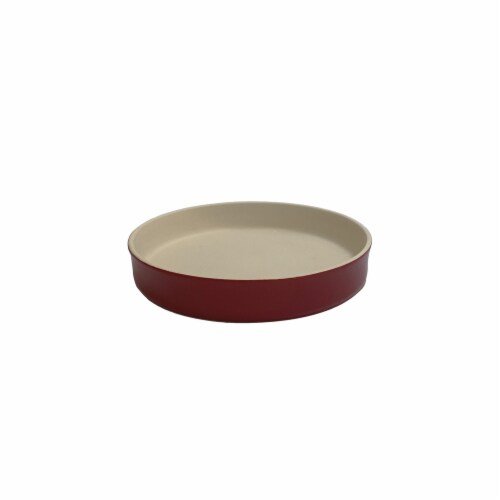 Sassafras Enterprises Superstone Deep Dish Pizza Pie Baker Glazed & Unglazed Interior Perspective: front