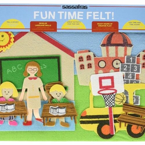 Sassafras Fun Time Felt Board, Ready for School Perspective: front
