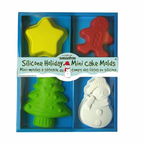 Sassafras Enterprises 4 Silicone Holiday Mini Cake Molds, 1 - Fry's Food  Stores