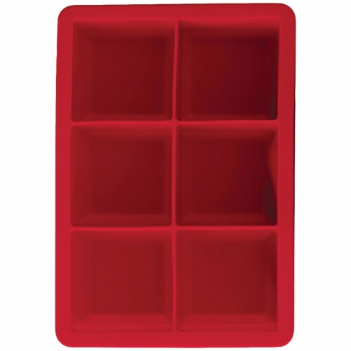 Houdini Red Ice Cube Tray Perspective: front
