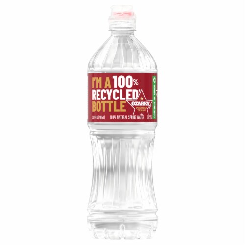 Ozarka® 100% Natural Spring Bottled Water Perspective: front