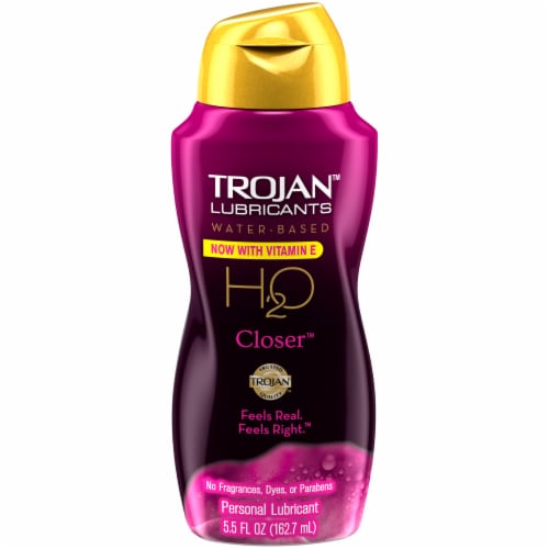 Trojan™ H2O Closer™ Water-Based Personal Lubricant Perspective: front