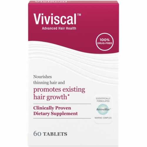 Viviscal Advanced Hair Growth Tablets 60 Count Perspective: front