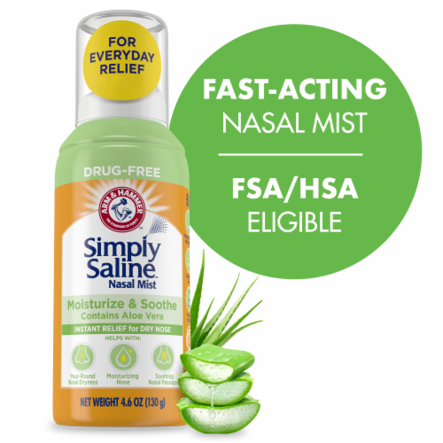 Arm & Hammer™ Simply Saline™ Moisturize & Soothe Nasal Mist Perspective: front