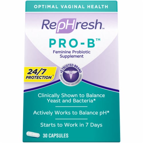 RepHresh™ Pro-B™ Probiotic Feminine Supplement Capsules Perspective: front