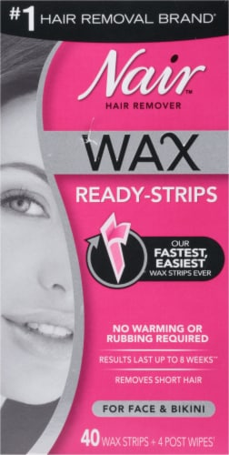 Nair Wax Ready Strips for Face & Bikini, 40 ct - Ralphs